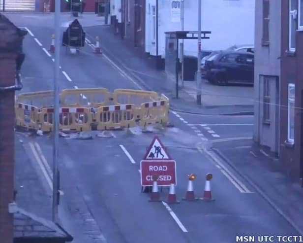 Emergency roadworks are being carried out in Astley Street, Tyldesley