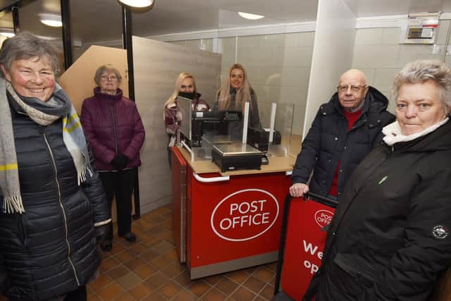 The new Post Office counter