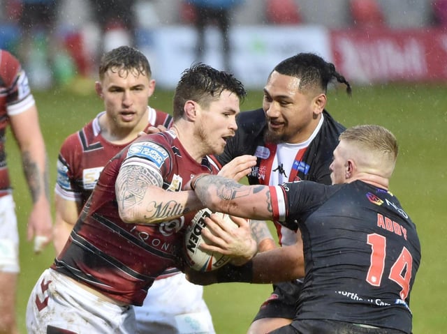 John Bateman facing Salford