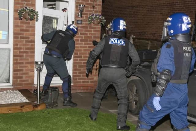 Police at this morning's operation (Image: GMP)