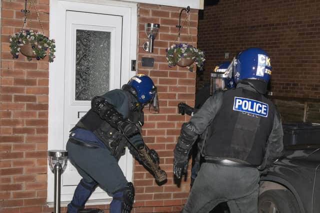 Officers during the operation (Image: GMP)