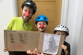 Javi, Leo and Seb plotted their route to Standish on a map