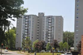 Council flats in Scholes; many residents are unaware of the caretaker service which is available for them to utilise