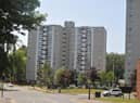 Council flats in Scholes; many residents are unaware of the caretaker service which is available for them to utilise