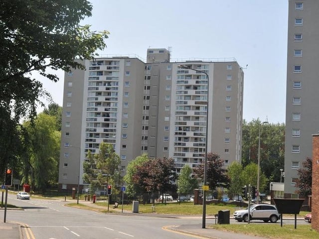 Council flats in Scholes; many residents are unaware of the caretaker service which is available for them to utilise