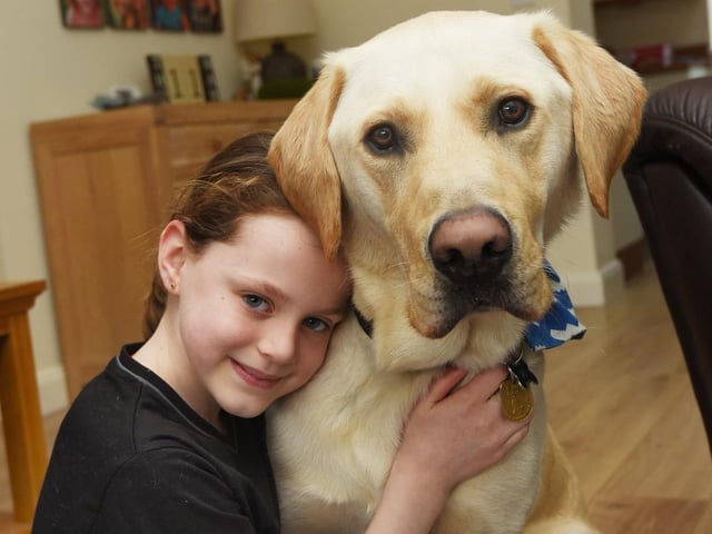 Wigan schoolgirl overcomes her concern to assist take care of trainee information canine