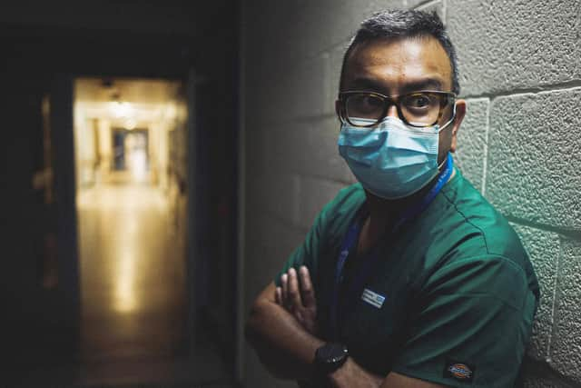 Shond Laha, a critical care consultant at Royal Preston Hospital, featured in an ITV documentary about the Covid crisis