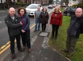 Residents on School Lane who oppose the idea to widen the road