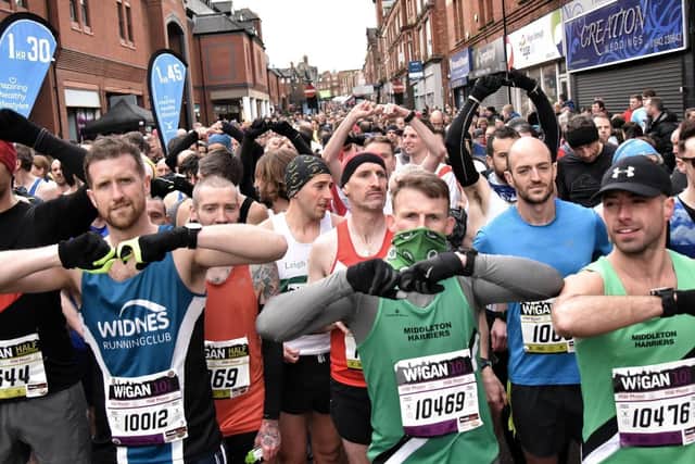 At the start of the Run Wigan Festival in 2019