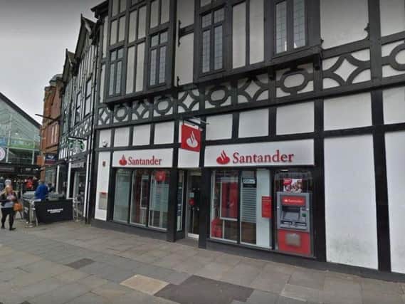 The Wigan branch of Santander on Market Place