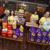 Daffodils Dreams team with some of the donated Easter eggs