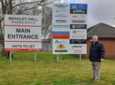 Coun Ray Whittingham at the site