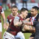 John Bateman playing against Salford in a pre-season friendly