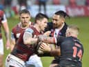John Bateman playing against Salford in a pre-season friendly