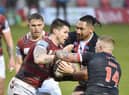 John Bateman playing against Salford in a pre-season friendly