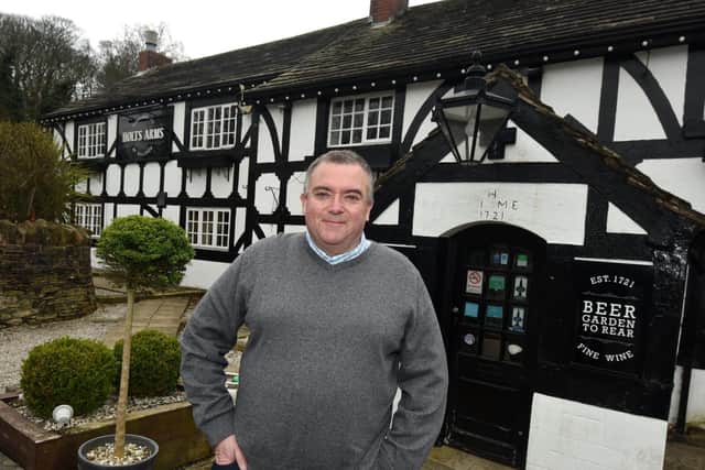 Ian Mitty, the landlord at the Holts Arms