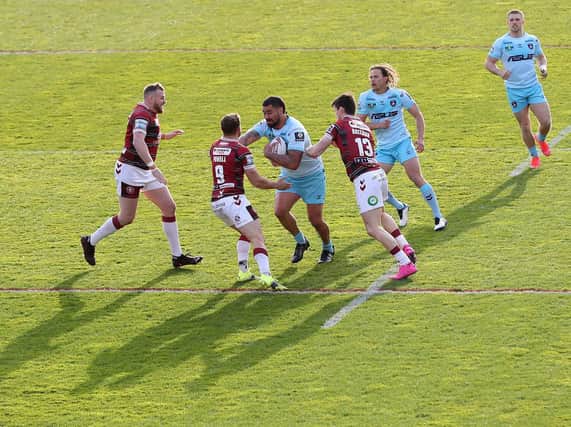 Action from tonight's game