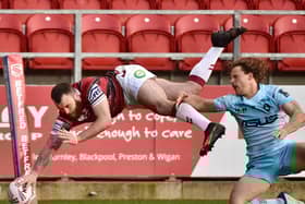 Jake Bibby's first try