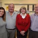 (from left) Joanne Taylor, Ken Fairclough, Kathleen Fairclough, and Mark Johnson at Faircloughs Solicitors