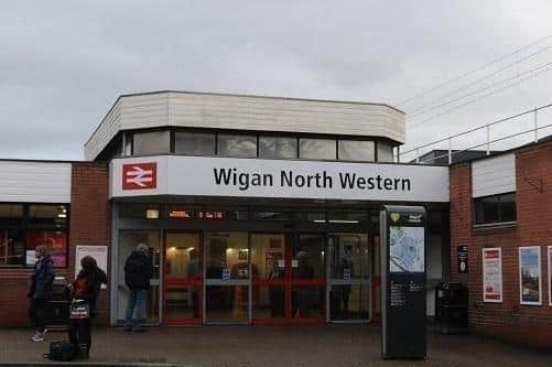 The attack happened outside Wigan North Western