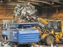 Staff kept busy at Wigan's Kirkless recycling centre