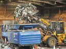 Staff kept busy at Wigan's Kirkless recycling centre