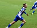 Thelo Aasgaard celebrates his wondergoal against Blackburn