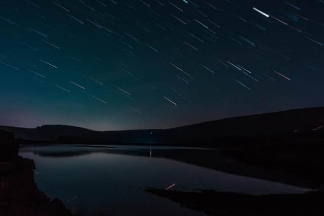 A lake in the Forest of Bowland under starry skies