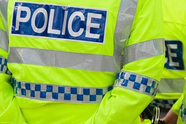 Officers received a report that a burglary had taken place at an address on Wrigley Road.