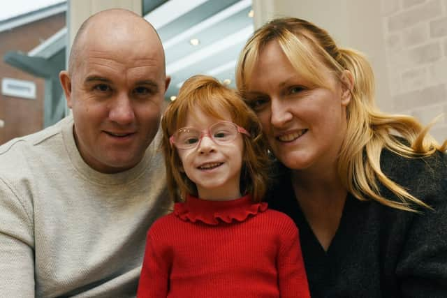 Holly Prince with parents Mark and Jenny