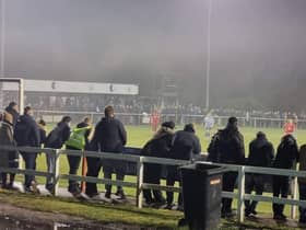 A bumper crowd was in attendance for Ashton Town's visit of Bury on Tuesday night