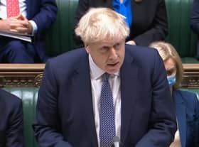 Boris Johnson at PMQs on Wednesday