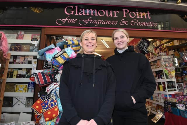 Business owner Angie Rava and Justina Bugenyte at Glamour Point
