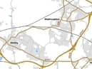 A map dating back to the 1990s showing the yet-to-be-built A5225