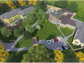 An artist's impression of the care village's aerial view