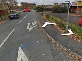 Cross Street where the bizarre accident took place