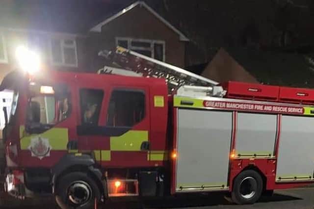 Three fire engines attended