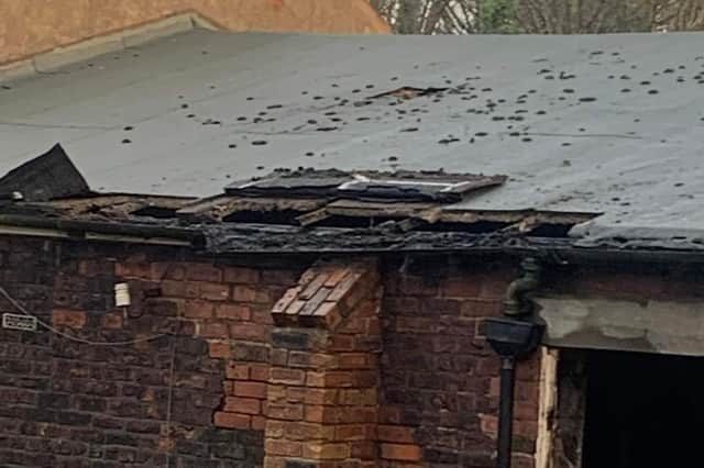 Holes were made in the roof to release the smoke