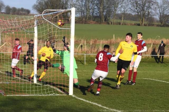 Action from Billinge at the weekend (Pic: Terry Pope)