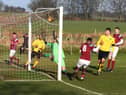 Action from Billinge at the weekend (Pic: Terry Pope)