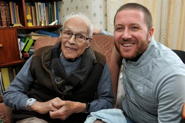 Matthew Melling with his uncle Harry