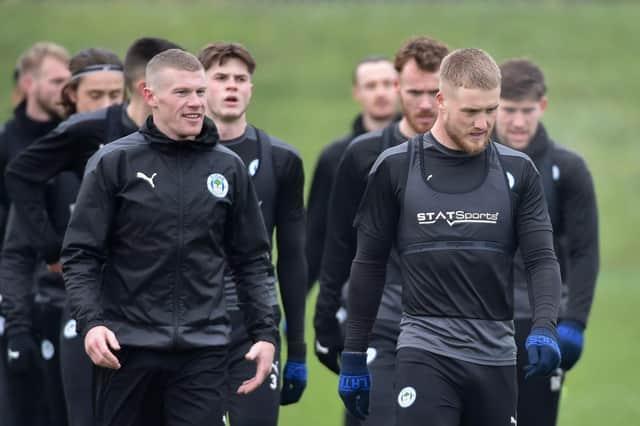 Stephen Humphrys, right, with James McClean