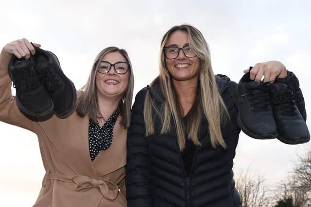 Fund-raisers Lauren Hunt and Natalie Schofield