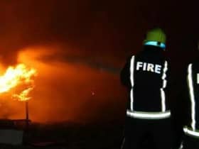 Two fire crews were at the scene for two and a half hours