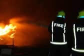 Two fire crews were at the scene for two and a half hours
