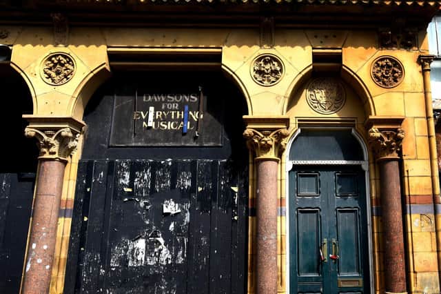 Part of the Grade II listed Grimes Arcade frontage on King Street