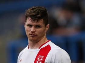 John Bateman in action for England