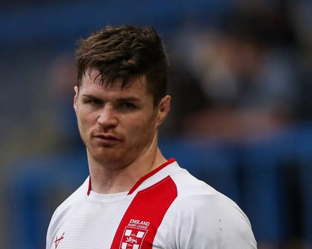 John Bateman in action for England