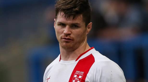 John Bateman in action for England