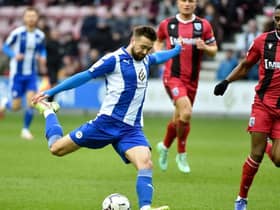 Gwion Edwards in action against Gillingham